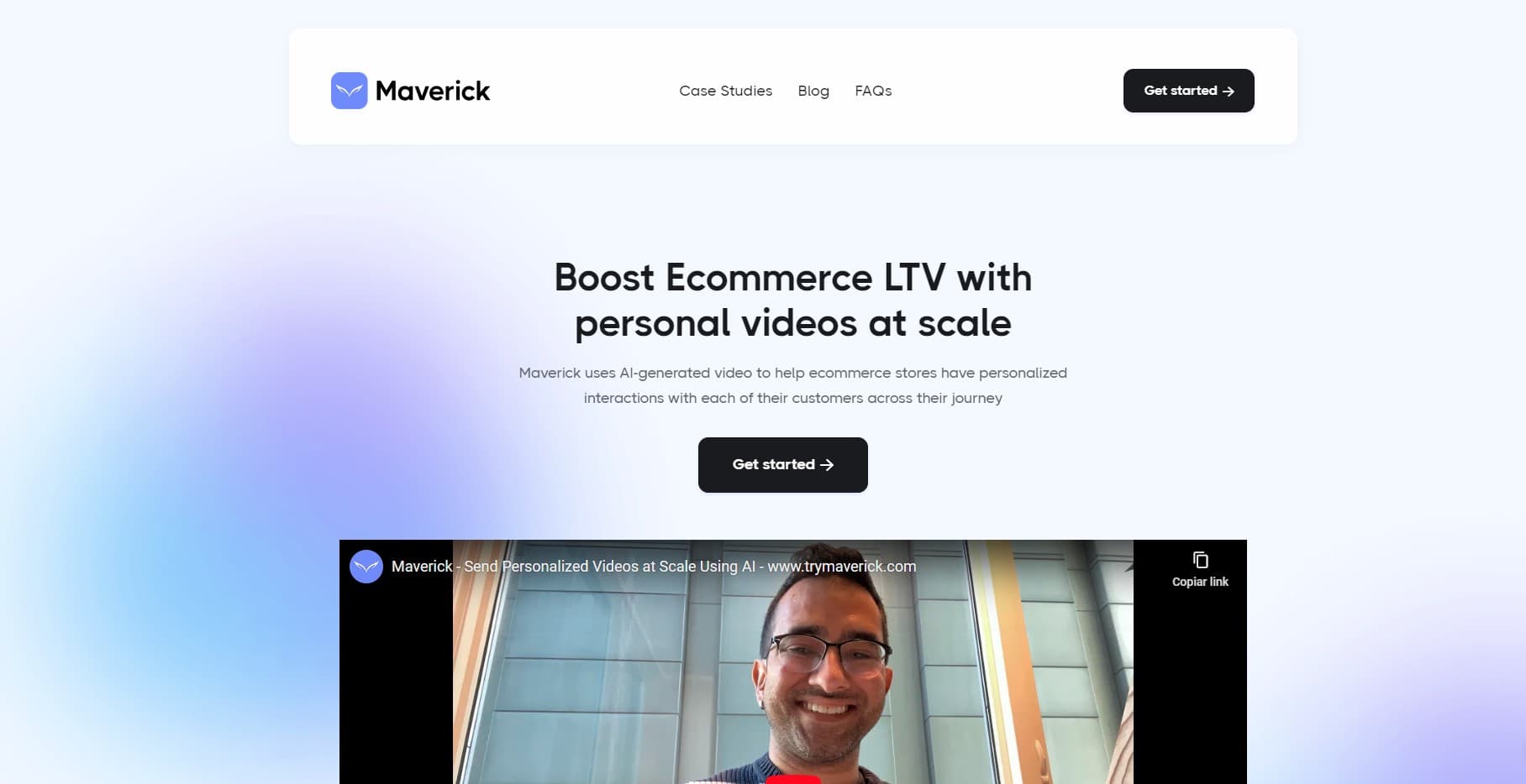 Maverick e vídeos personalizados que vendem mais