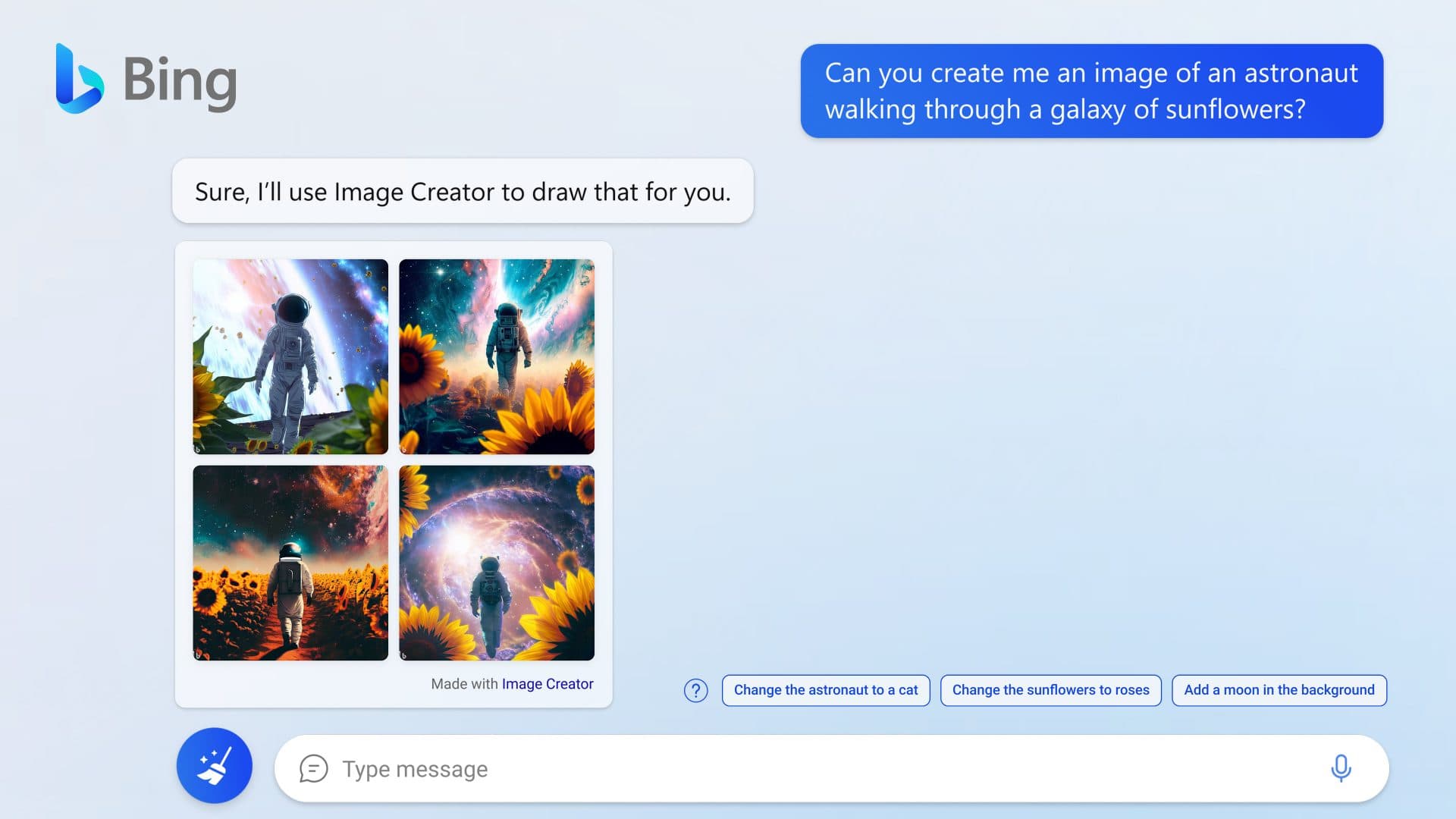 Bing Image Creator cria imagens a partir de texto