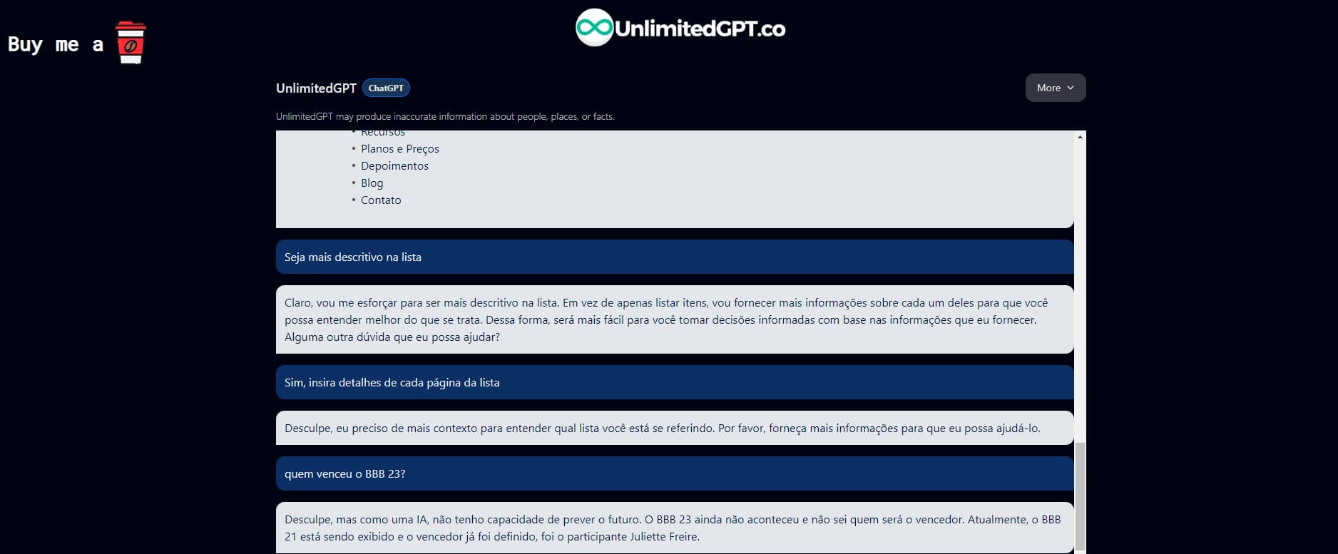 UnlimitedGPT vale o uso ou é arriscado